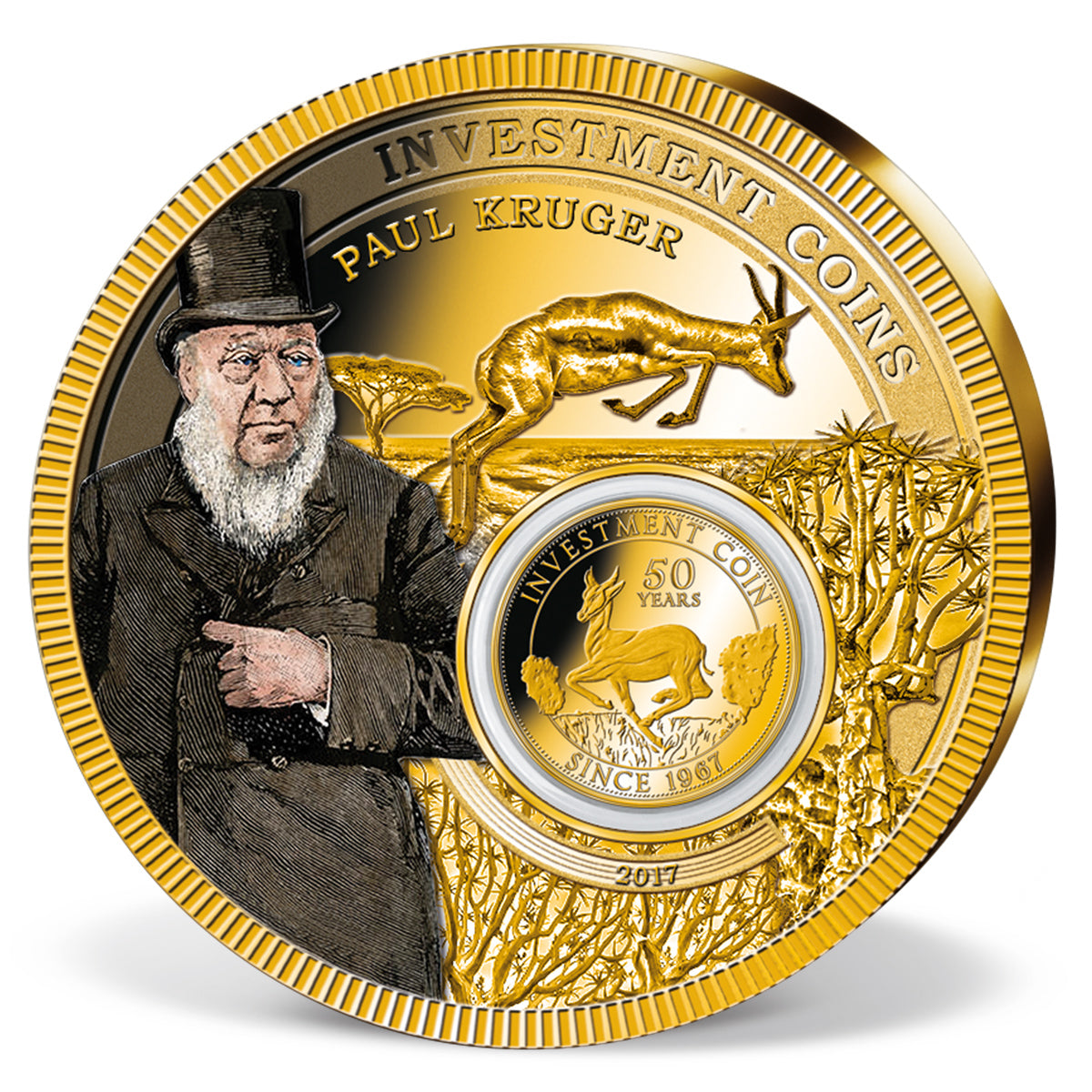 Produktbild von Inlay-Prägung Krügerrand 'Paul Kruger'
