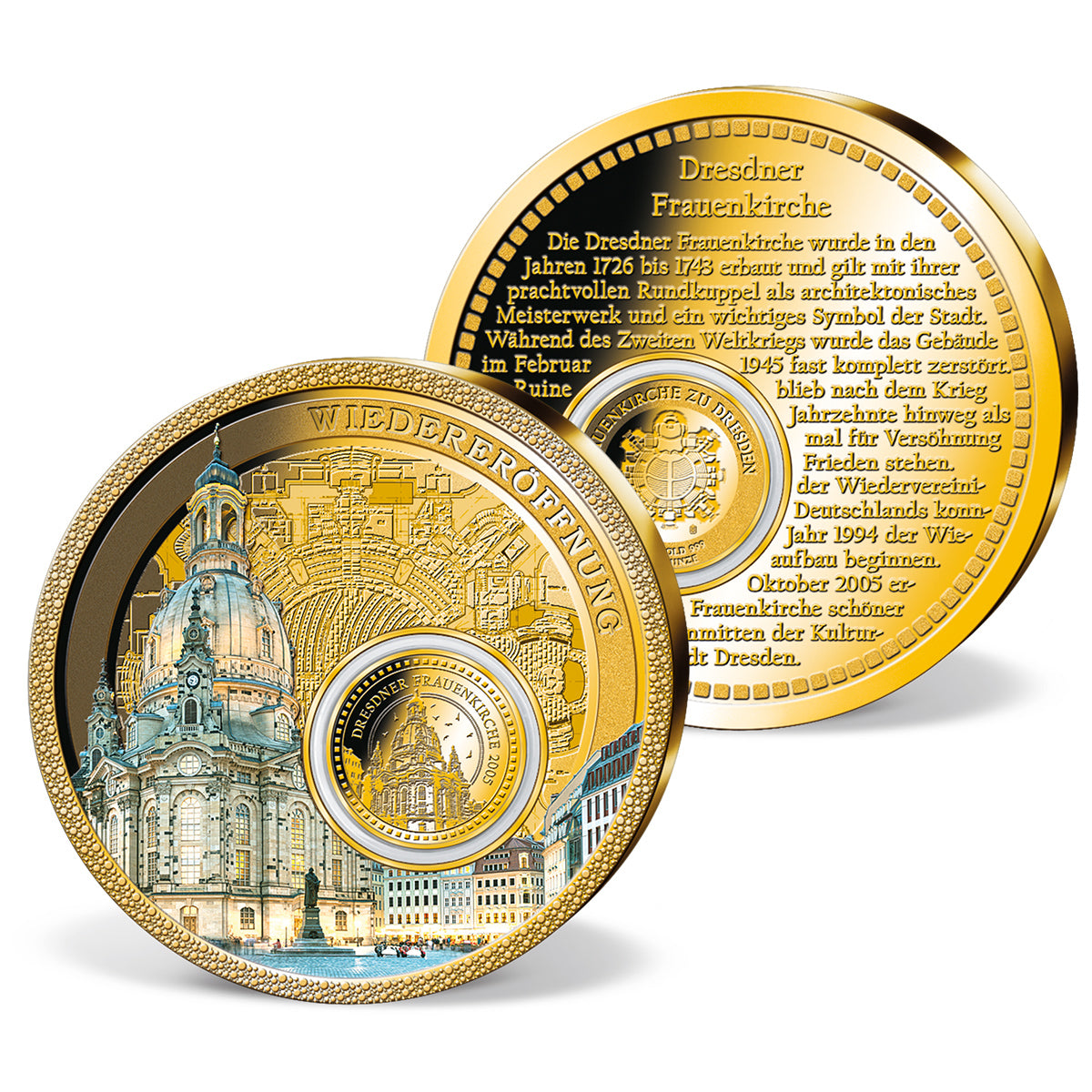 Produktbild von 1/500 Unze Feingold-Prägung 'Frauenkirche'