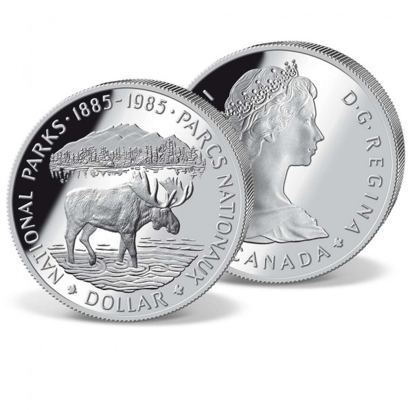 1 Silberdollar Kanada "100 Jahre Nationalparks" 1985 DE_2711593_1