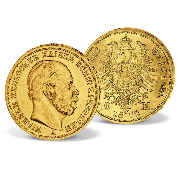 Originalmünze 10 Goldmark "Wilhelm I." 1982 DE_1570020_1