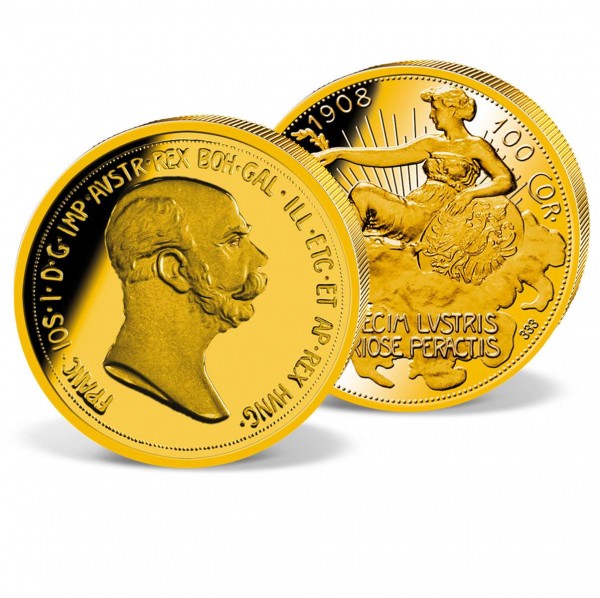Gold-Neuprägung "100 Kronen Franz Joseph I. 1908" DE_2160704_1