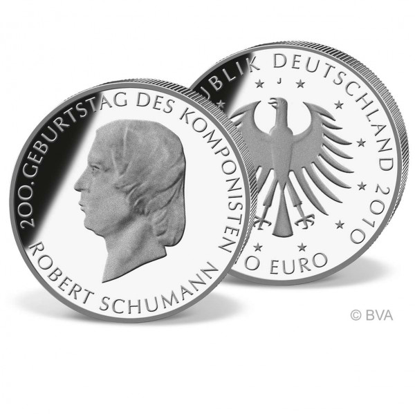 10 Euro-Gedenkmünze "200.Geburtstag Robert Schumann" PP 2010 DE_2704453_1