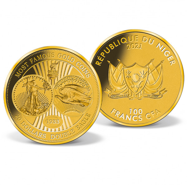 Goldmünze 100 CFA "20 Dollars Double Eagle" DE_1739518_1