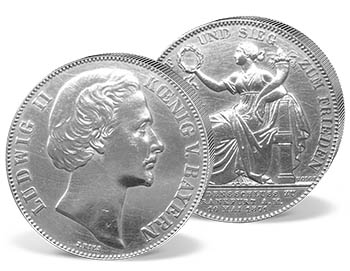 Silbermünze "Ludwig II. - Siegestaler Bayern"