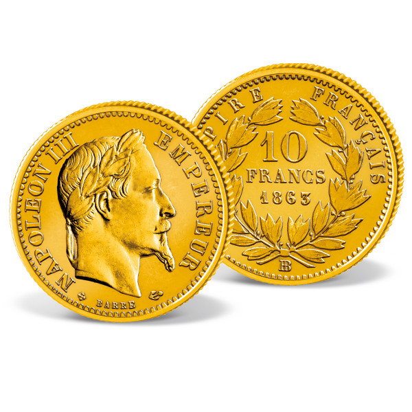 Goldmünze 10 Francs Frankreich "Napoleon III." DE_2460310_1