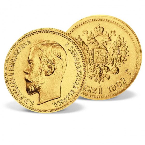 Goldmünze 5 Rubel Rußland "Zar Nikolaus II." DE_2430932_1