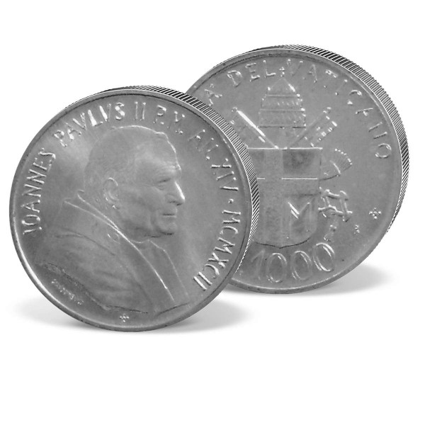 Silbermünze 1000 Lire Vatikan "Papst Johannes Paul II." 1992 DE_2420562_1