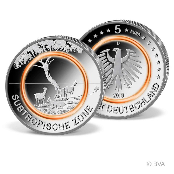 5 Euro-Gedenkmünze Deutschland "Subtropische Zone" 2018 DE_2704690_1
