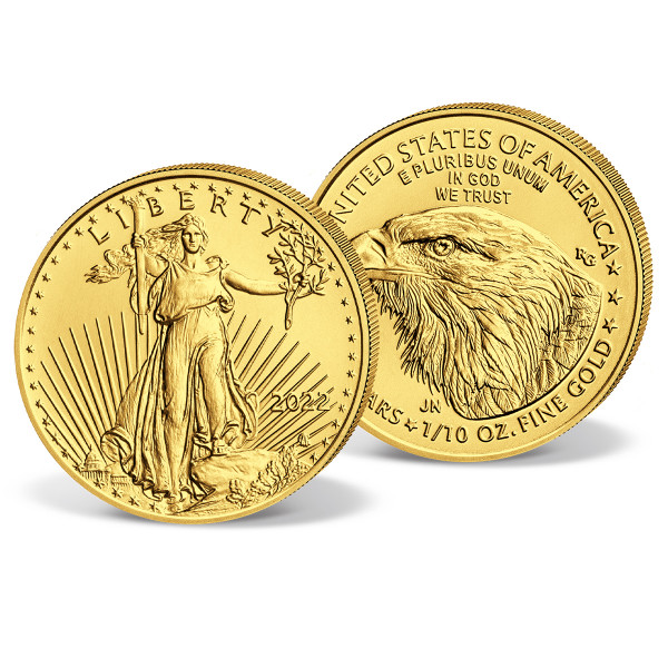 Goldmünze 5 Dollar USA "American Gold Eagle 2022" 1/10 oz DE_2711102_1