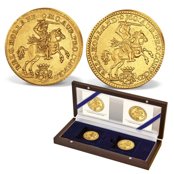 2er Set Goldmünzen Niederlande "Goldener Reiter" DE_1550430_1