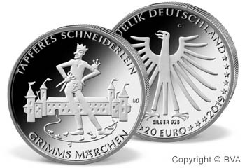 20 Euro Gedenkmünze "Das tapfere Schneiderlein" 2019