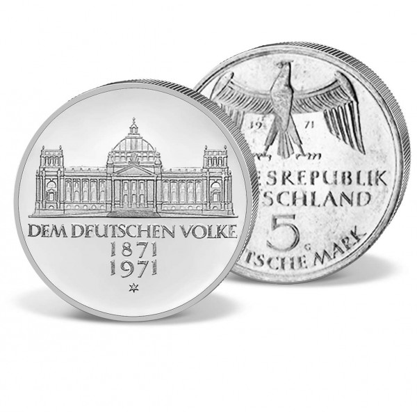 Gedenkmünze 5 DM Deutschland Deutsche Reichsgründung 1971 DE_2700149_1