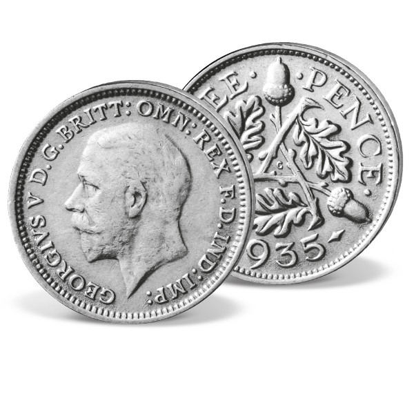 Silbermünze 3 Pence Großbritannien "George V." DE_2612454_1