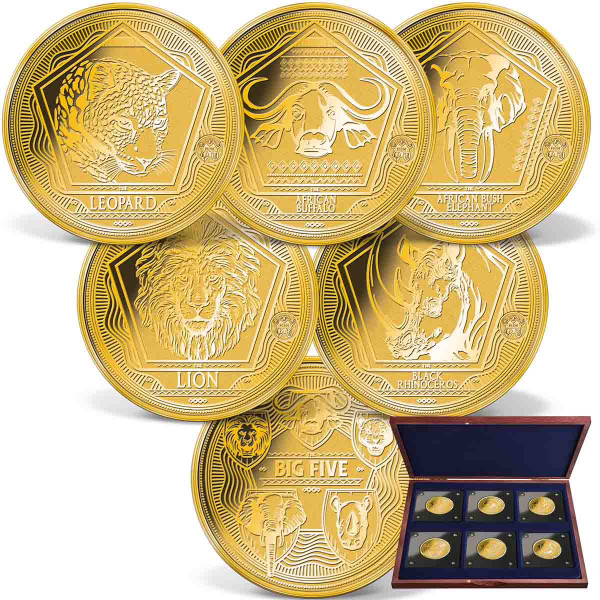 6-teiliges Komplett-Set Feingoldmünzen "Big Five" DE_1739566_1