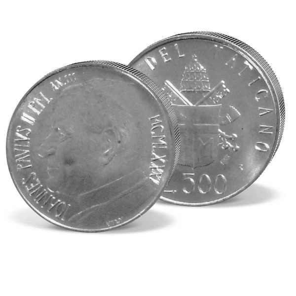 Silbermünze 500 Lire Vatikan "Papst Johannes Paul II." 1981 DE_2420560_1