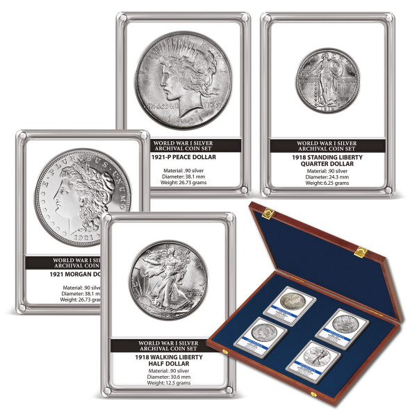 4er-Set US-Silbermünzen "1. Weltkrieg" DE_2719639_1