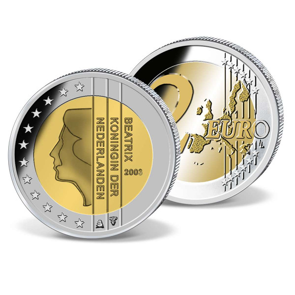 Komplett-Set 2 Euro-Gedenkmünzen Niederlande "Beatrix" DE_2704735_1