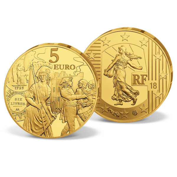 Goldmünze 5 Euro Frankreich "Die Stürmung der Bastille" DE_1550599_1