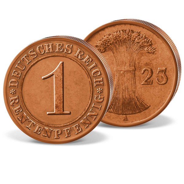 Originalmünze 1 Rentenpfennig Deutschland 1923-1924 DE_1575382_1