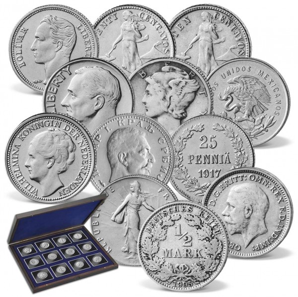 12er Komplett-Set "Die kleinsten Silbermünzen der Welt" DE_2612472_1