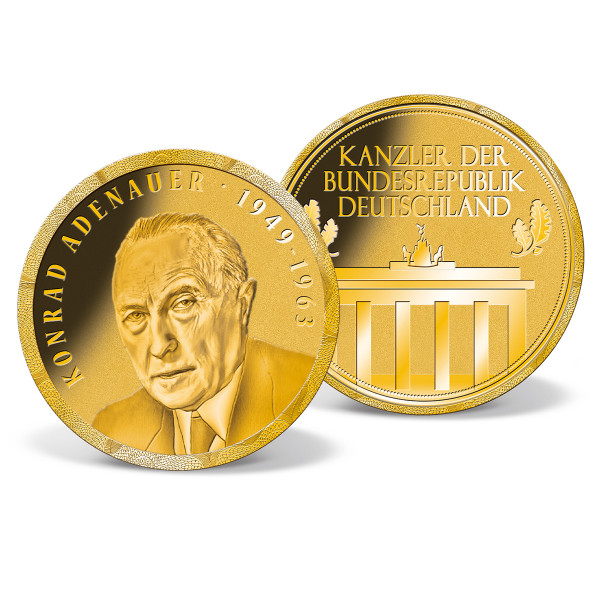 Goldprägung "Konrad Adenauer" 1949 bis 1963 DE_2179241_1