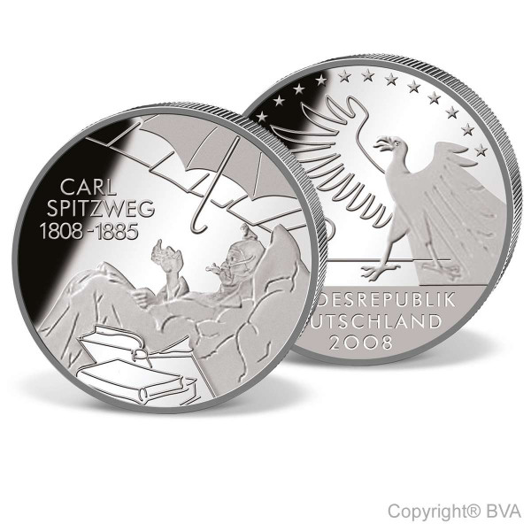 10 Euro Gedenkmünze 200. Geburtstag Carl Spitzweg PP DE_2704362_1