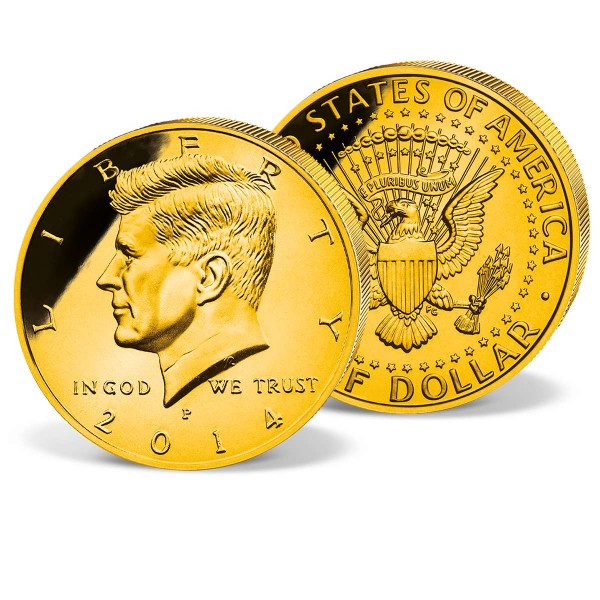 Half-Dollar USA "John F. Kennedy 2014" vergoldet DE_2531319_1