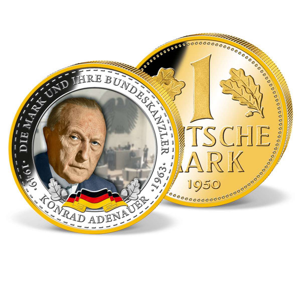 Farbmünze 1 Deutsche Mark "Konrad Adenauer" DE_1561003_1