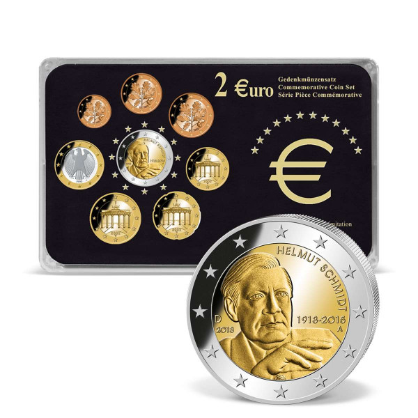 2 Euro-Gedenkmünzensatz "Helmut Schmidt" 2018 DE_2711369_1