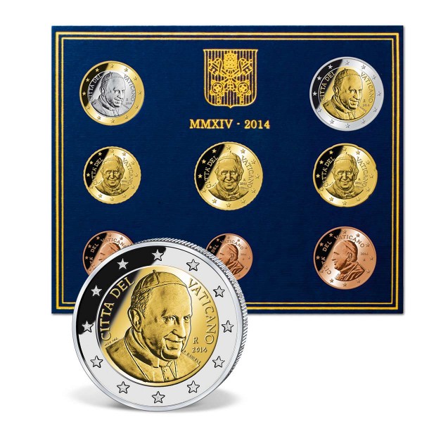 Euro Kursmünzensatz Vatikan 2014 DE_2708697_1