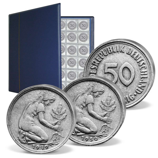 Komplett-Set 50 Pfennig Deutschland 1949 -1994 DE_1513652_1