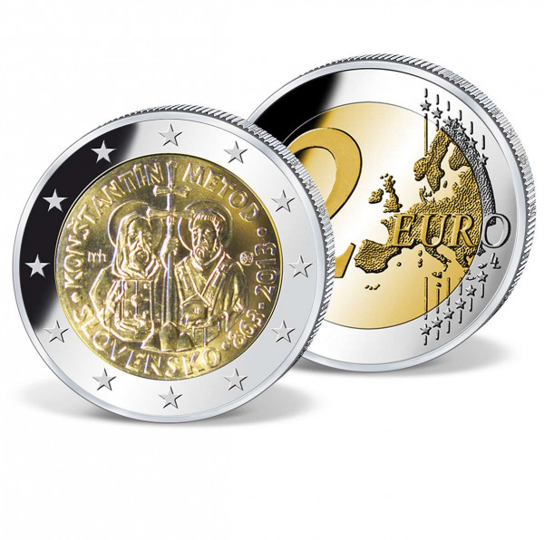 2 Euro Gedenkmünze Slowakei 1150. Jahrestag Byzantinische Mission DE_2718133_1