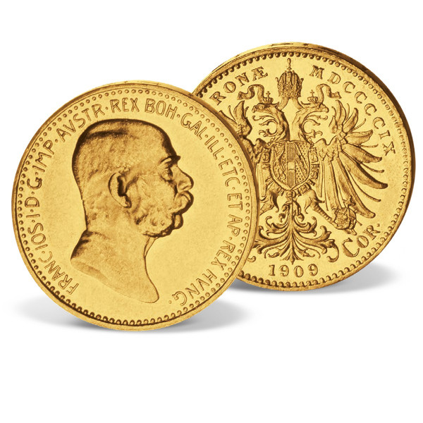 Original-Goldmünze "10 Kronen Österreich" 1909 DE_2430800_1