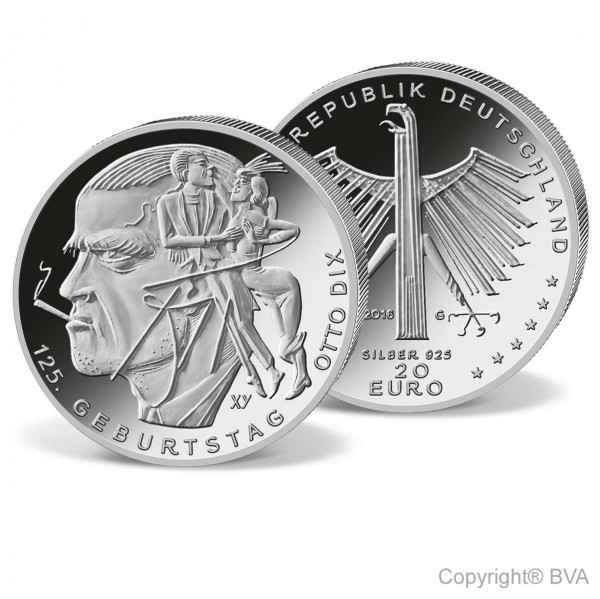 20 Euro Silber-Gedenkmünze Deutschland "125. Geburtstag Otto Dix" DE_2704639_1