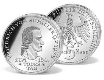 5 DM-Gedenkmünze "Friedrich Schiller"