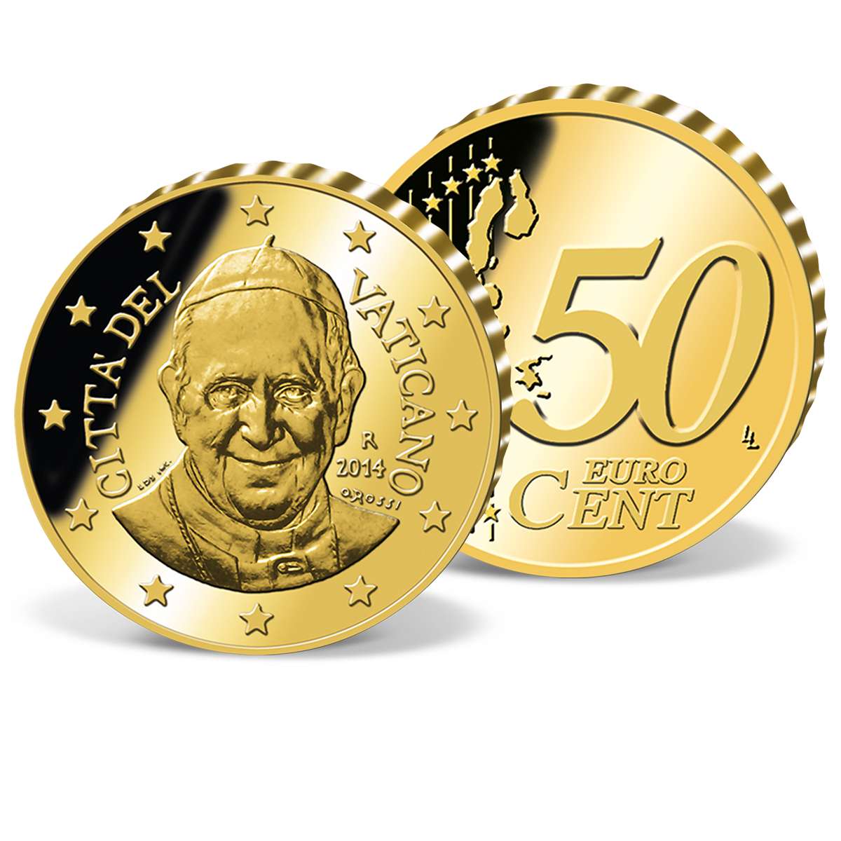 Originalmunze 50 Cent Vatikan Papst Franziskus 14 Weitere Lander Welt Munzkontor