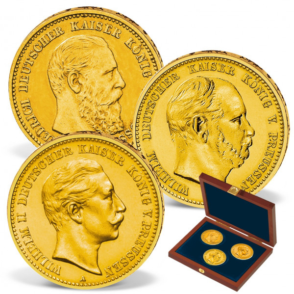 Dreier-Set Goldmünzen Kaiser Edition DE_1570127_1