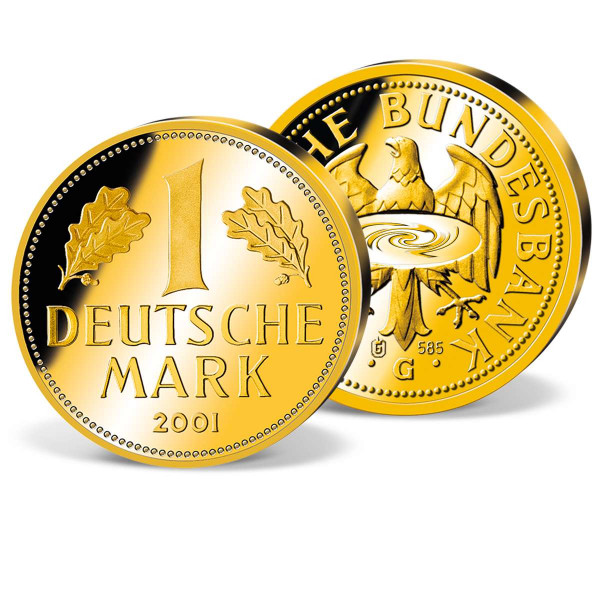 Gold-Neuprägung "1 Goldmark 2001" - 11 mm DE_8213020_1