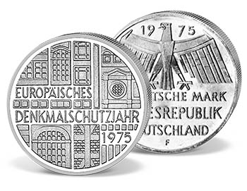Gedenkmünze 5 DM Deutschland Europäisches Denkmalschutzjahr 1975