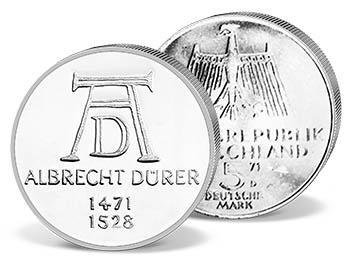 Gedenkmünze 5 DM Deutschland Albrecht Dürer 1971