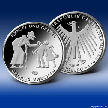 Die neueste 10 Euro-Gedenkmünze „Hänsel und Gretel“ kann jetzt bei Bayerisches Münzkontor® vorbestellt werden.