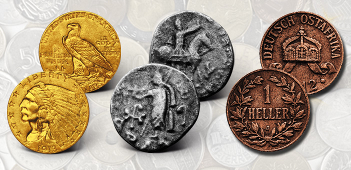 Sammelgebiete historische Münzen und Prägungen