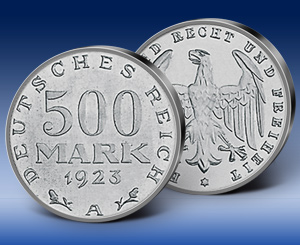 Originalmünze 500 Reichsmark 1923