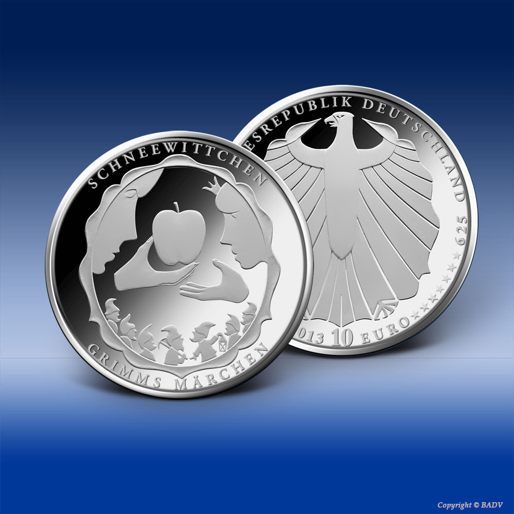 Jetzt bei Bayerisches Münzkontor gegen 10 Euro tauschen: Die neue 10 Euro-Gedenkmünze des Bundes „Schneewittchen“
